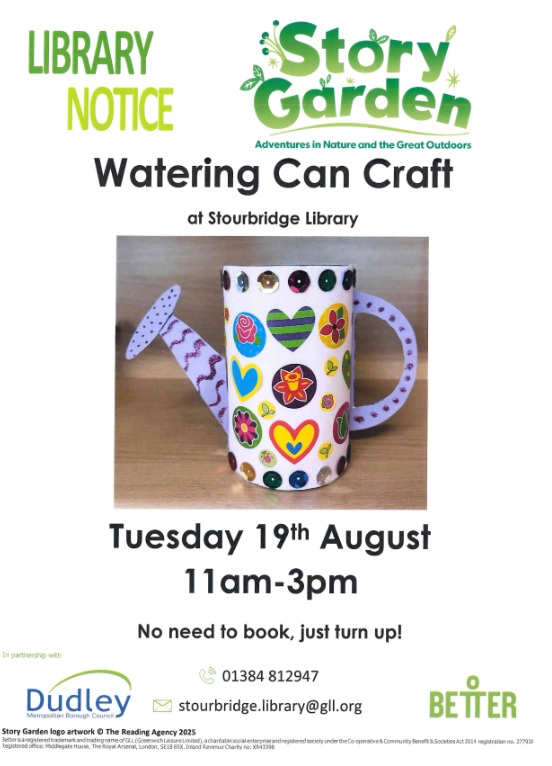 Stourbridge Library - Watering Can Craft